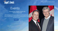 Desktop Screenshot of angelsevents.ca